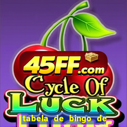 tabela de bingo de 1 a 100